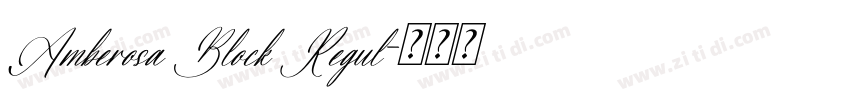 Amberosa Block Regul字体转换 Amberosa Block Regul字体转换